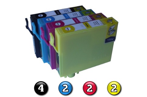 10 Pack Combo Compatible Epson 138 (4BK/2C/2M/2Y) ink cartridges